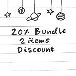 Bundle 2 items = 20% discount